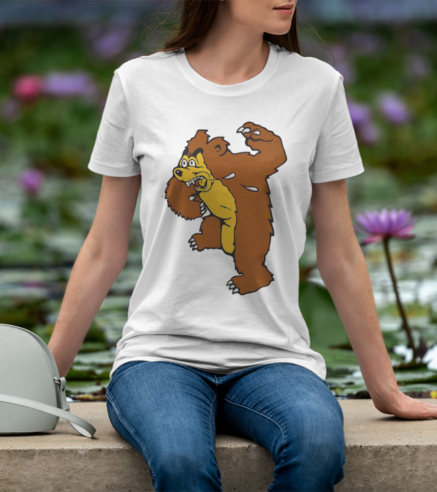 Montana Grizzlies Retro Monety Mascot Bear T-Shirt