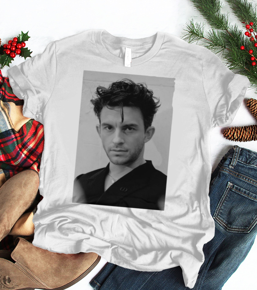 Jonathan Bailey Black And White Photography Portrait T-Shirt
