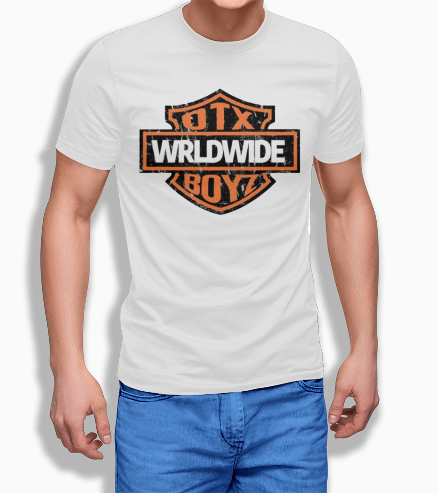Otxboyz Wrldwide Grunge Badge Style T-Shirt