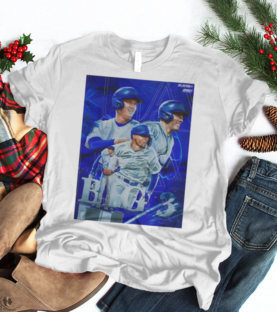 LA Big 3 IPlayers Jomboy Baseball Theme T-Shirt