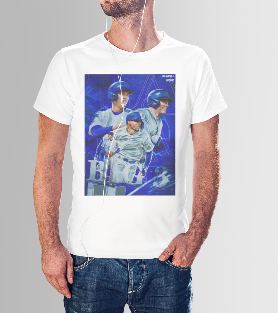 LA Big 3 IPlayers Jomboy Baseball Theme T-Shirt