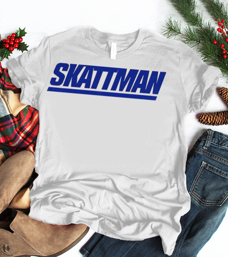 SKATTMAN Cam Skattebo New York Giants Team Spirit T-Shirt