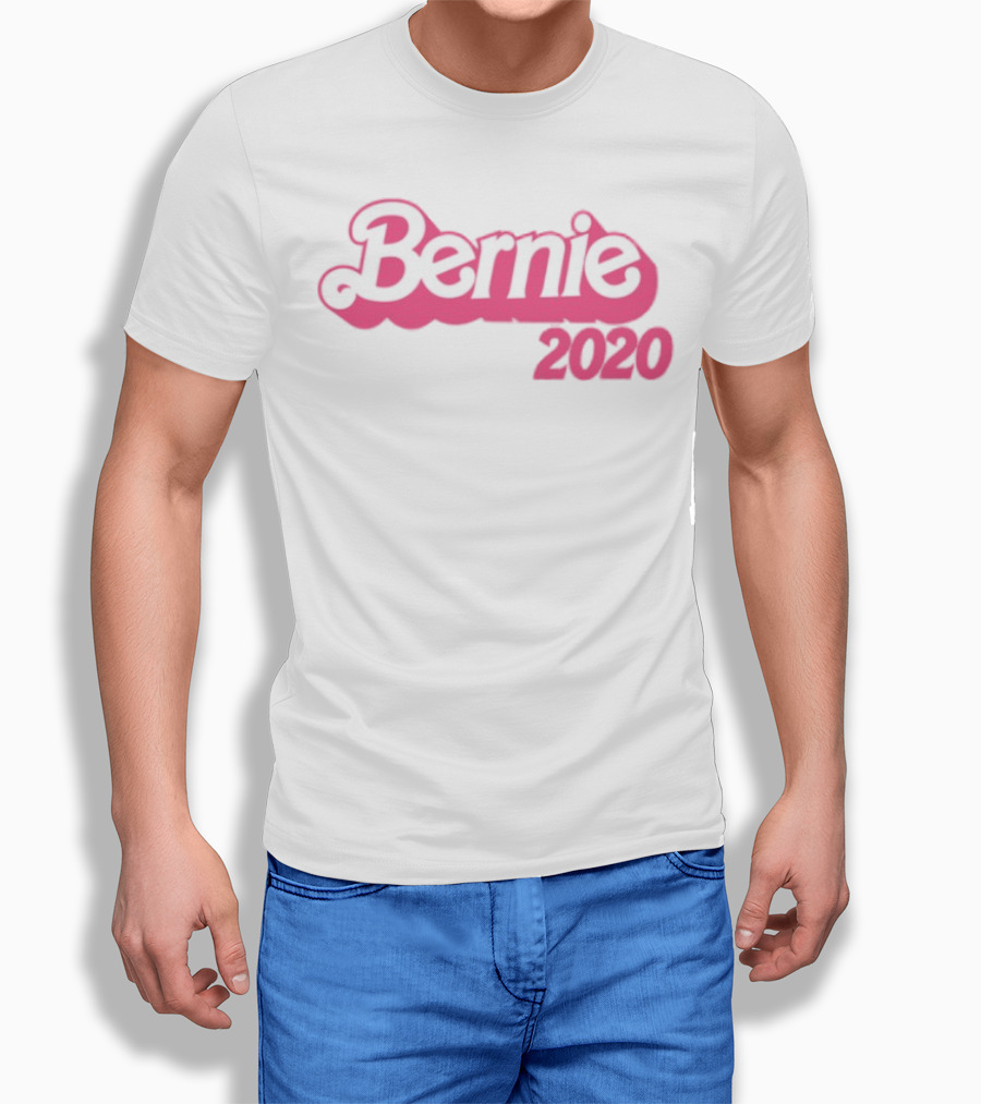 Bernie 2020 Barbie Style Logo Design T-Shirt