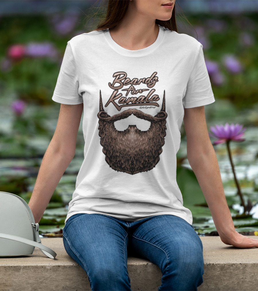 Beards For Kamala Philly Publicist Facial Hair Design T-Shirt