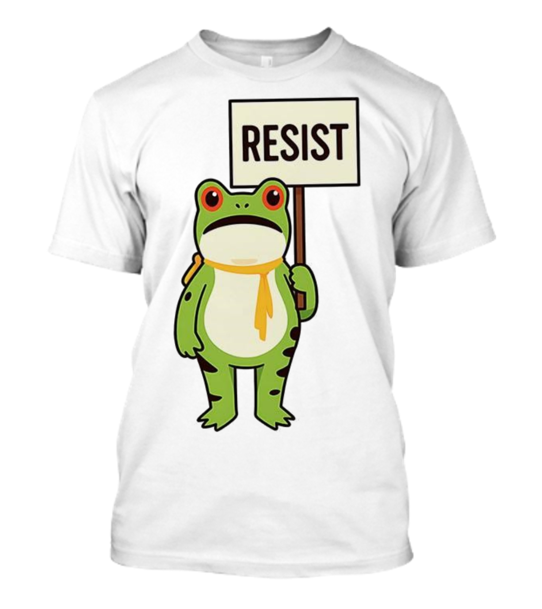 Resist Portland Frog Protest Anti ICE Sign T-Shirt