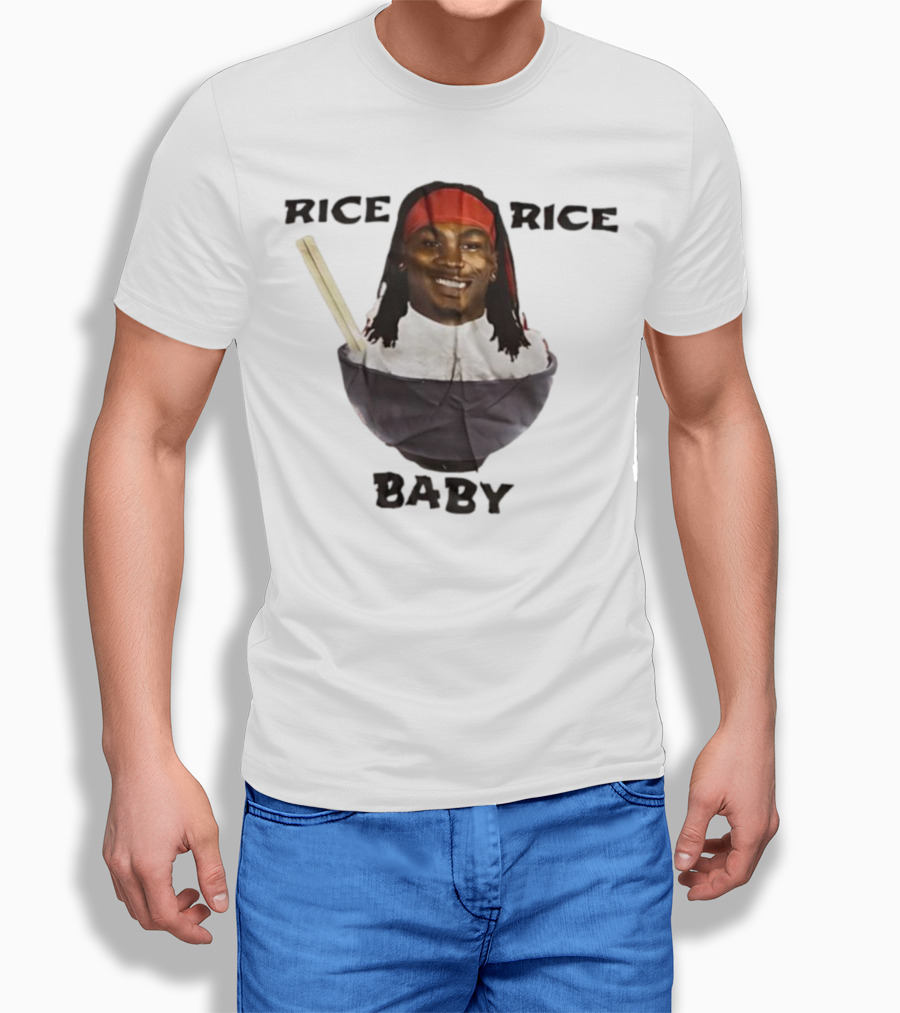 Rashee Rice Rice Baby Bowl Chopsticks Headband T-Shirt
