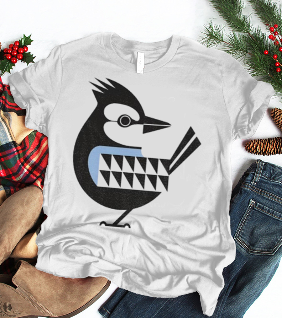 Toronto Blue Jays Retro Blue Bird Baseball Illustration T-Shirt