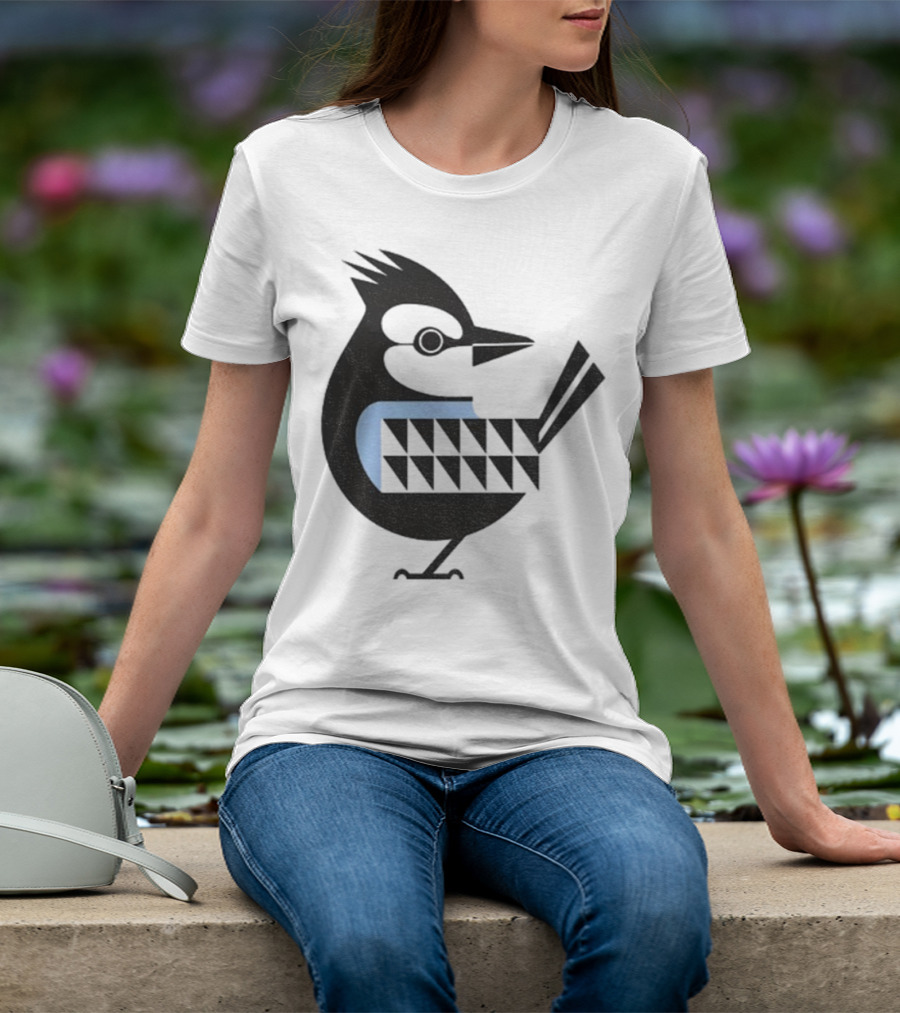 Toronto Blue Jays Retro Blue Bird Baseball Illustration T-Shirt