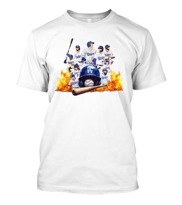 Los Angeles Dodgers 2025 MLB Champions Team Players Baseball T-Shirt