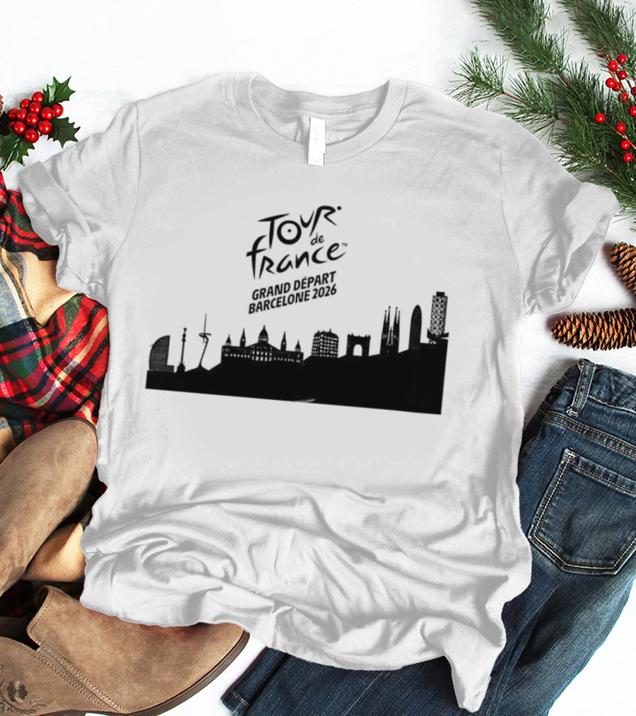 Tour De France Grand Depart Barcelone 2026 Skyline T-Shirt