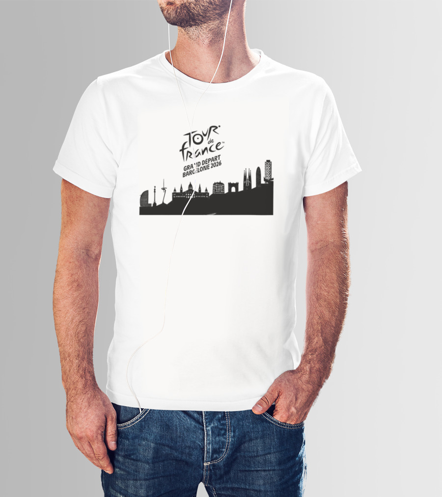 Tour De France Grand Depart Barcelone 2026 Skyline T-Shirt