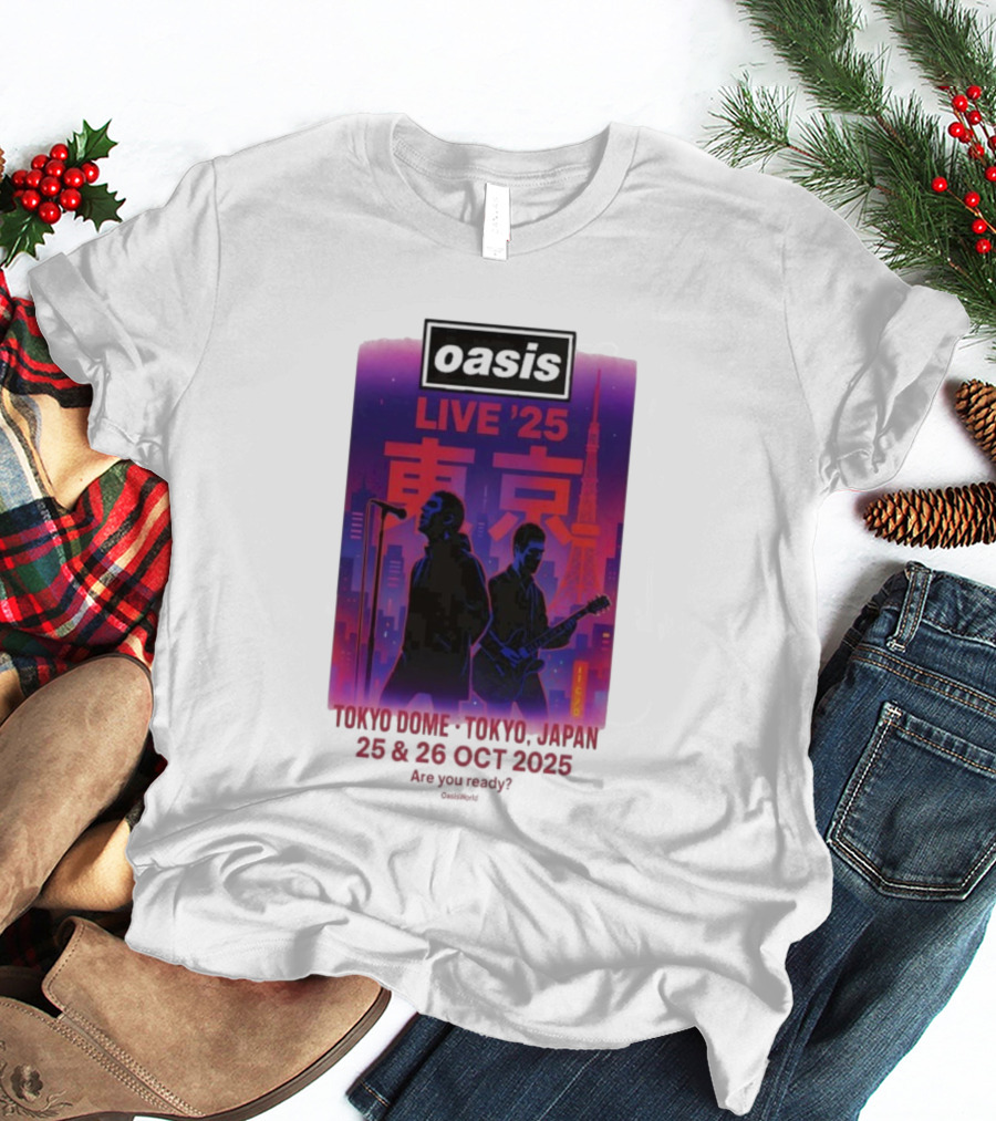 Oasis Live 2025 Tokyo Concert At Tokyo Dome October 25-26 Japan T-Shirt