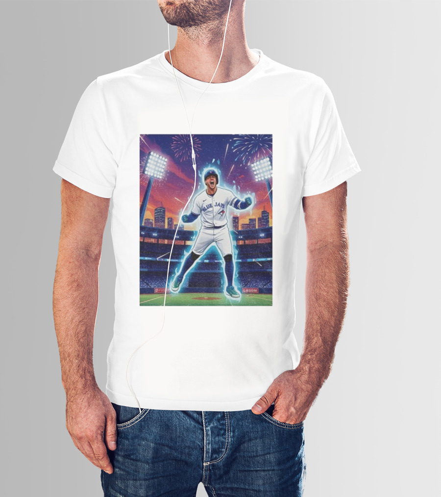 George Springer Blue Jays Fireworks Stadium Celebration Springer Dinger T-Shirt