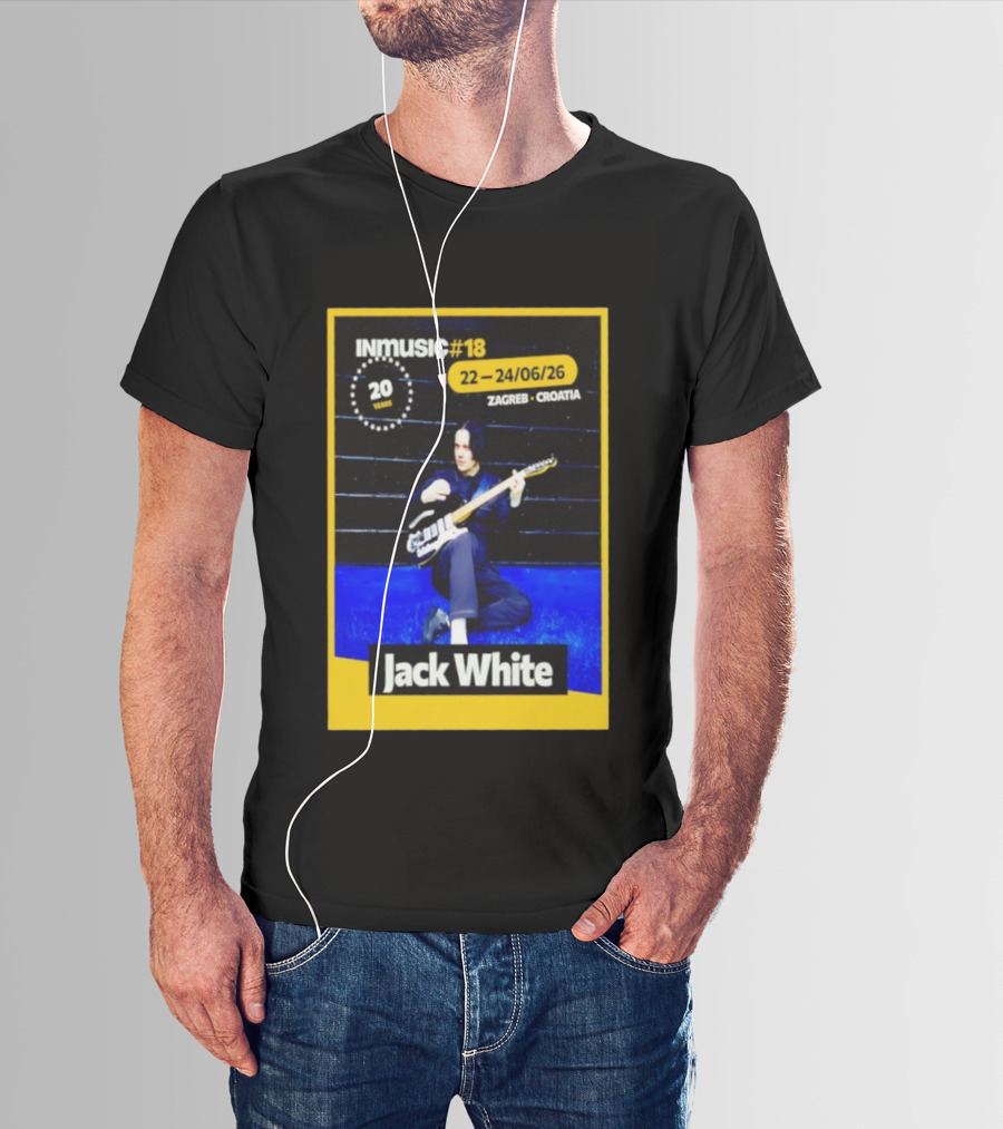 INmusic Festival 2026 Jack White Zagreb Croatia June Concert T-Shirt
