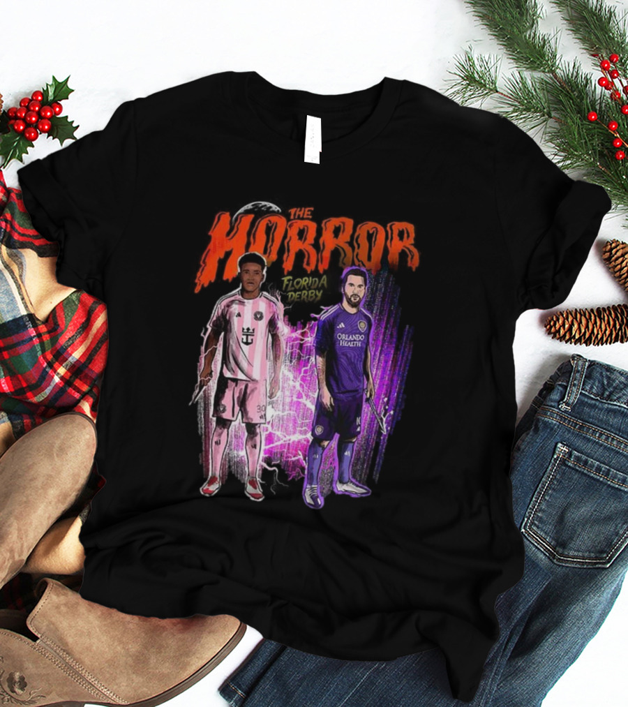 Florida Derby Horror Halloween With Miami And Orlando Players T-Shirt