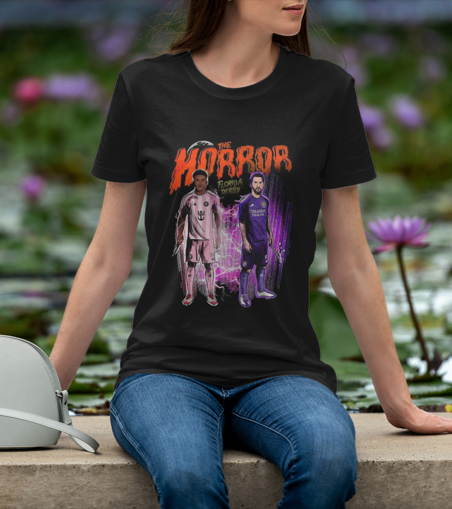 Florida Derby Horror Halloween With Miami And Orlando Players T-Shirt