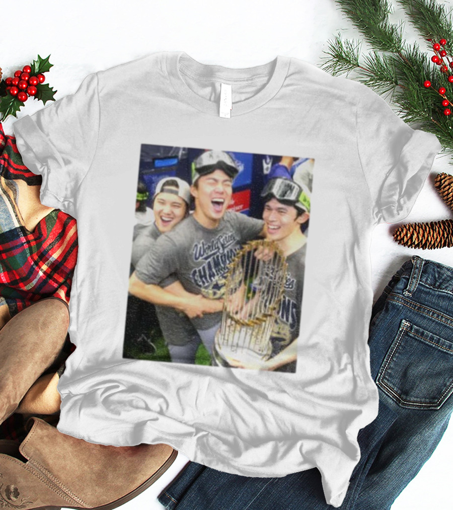 Los Angeles Dodgers World Series Champions 2025 Celebration Moment T-Shirt