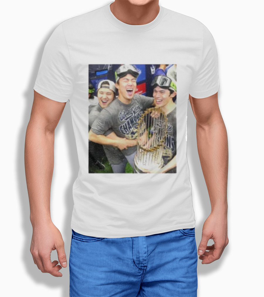 Los Angeles Dodgers World Series Champions 2025 Celebration Moment T-Shirt