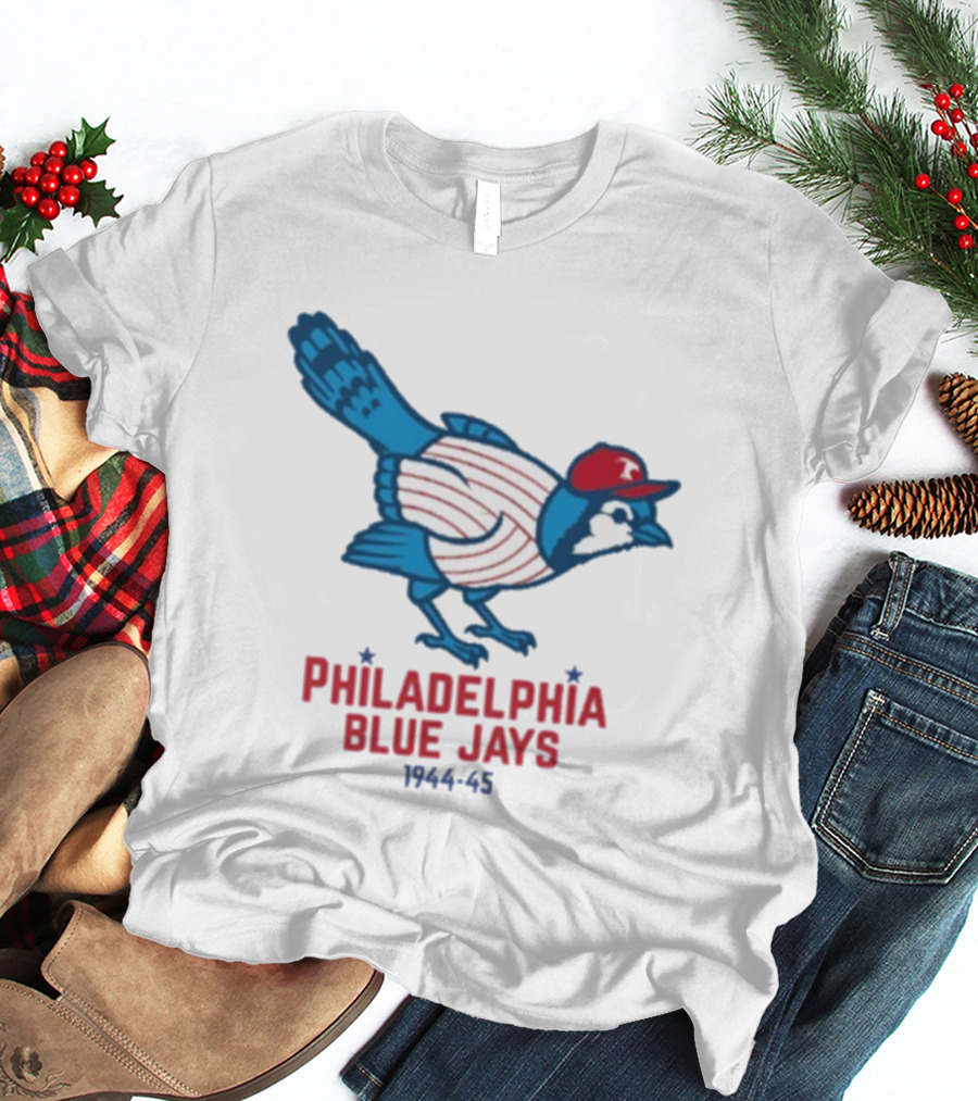 Philadelphia Blue Jays 1944-1945 Mascot Collaboration Phillies Blue Jays T-Shirt