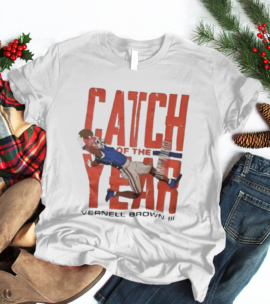 Vernell Brown III Catch Of The Year Football Action T-Shirt