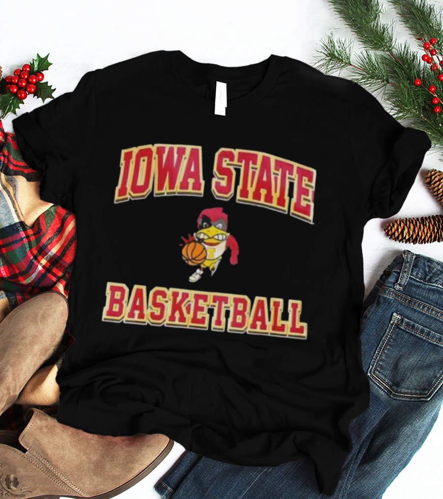 Iowa State Cyclones Basketball Cy Mascot T-Shirt