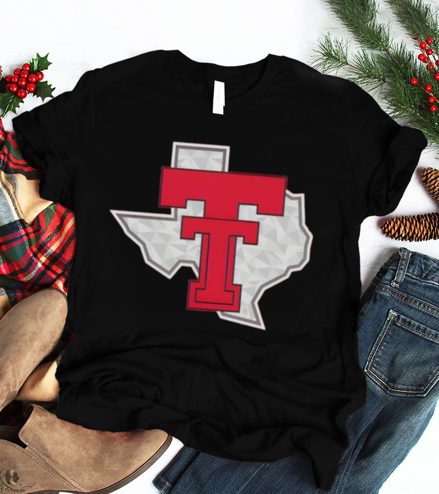 Texas Tech Red Raider Galvanized Pride State Emblem T-Shirt