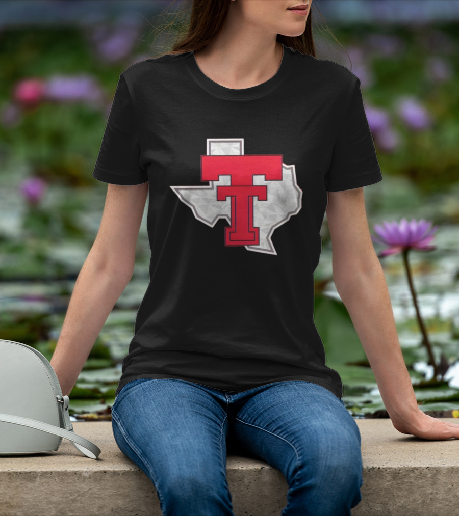 Texas Tech Red Raider Galvanized Pride State Emblem T-Shirt