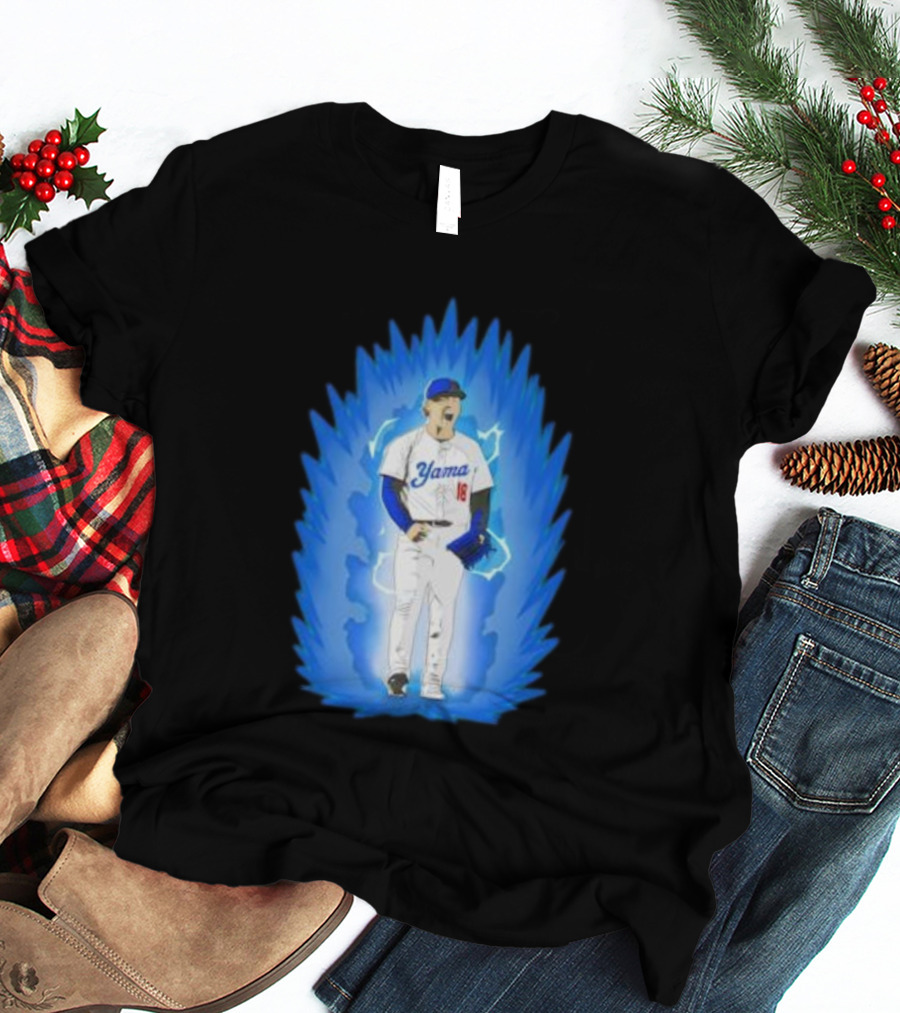 Yoshinobu Yamamoto Super Saiyan Yama 18 Los Angeles Dodgers T-Shirt
