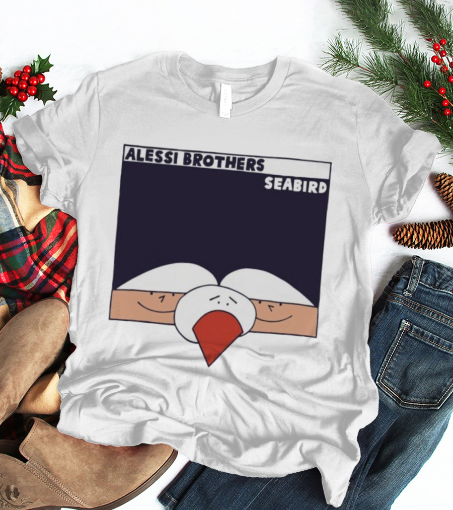 Alessi Brothers Seabird Cartoon Style Duo With Seagull T-Shirt