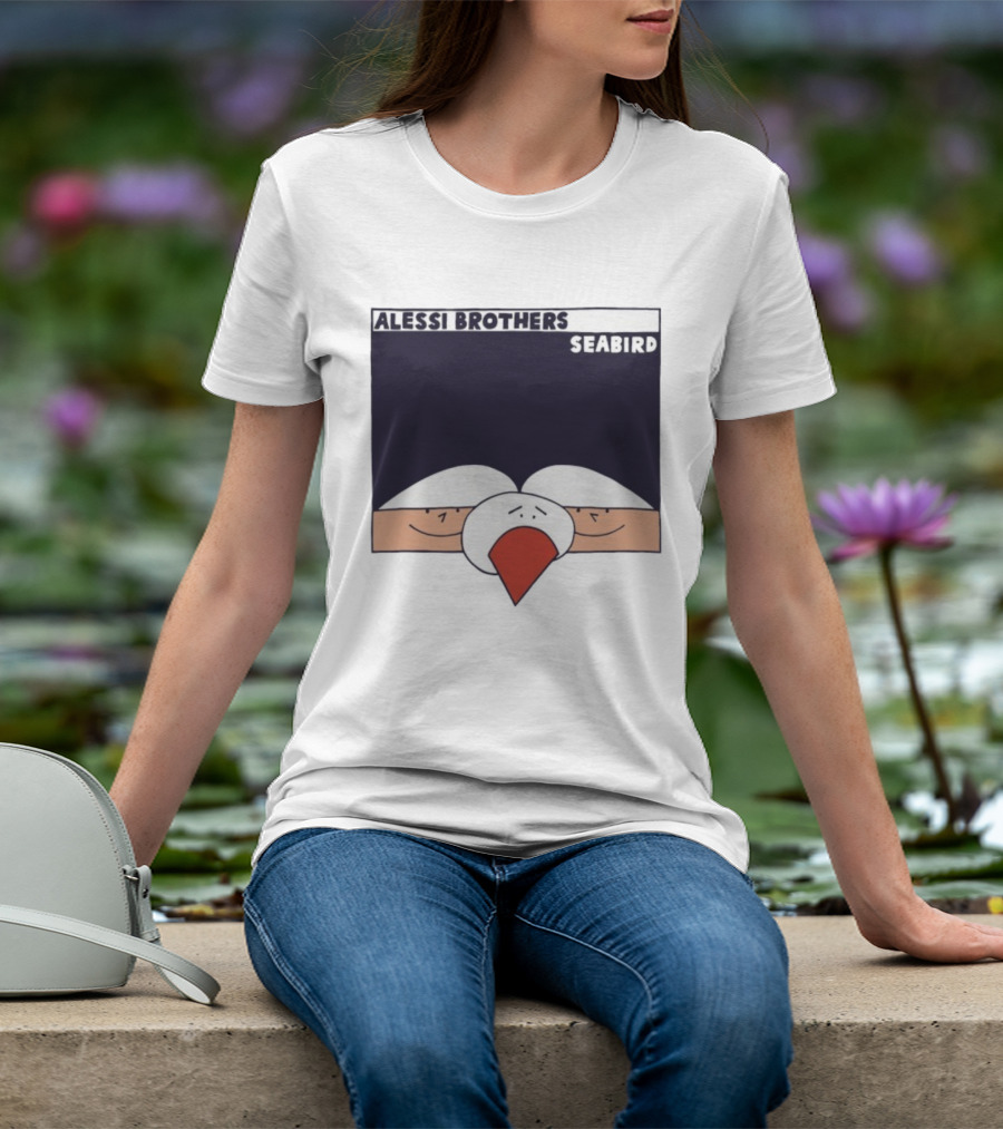 Alessi Brothers Seabird Cartoon Style Duo With Seagull T-Shirt