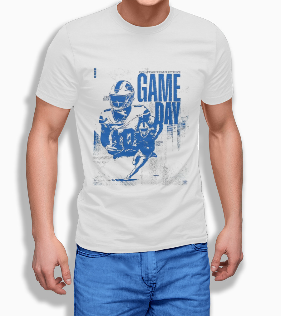 Buffalo Bills Vs Kansas City Chiefs 2025 NFL Game Day Matchup Highlights T-Shirt
