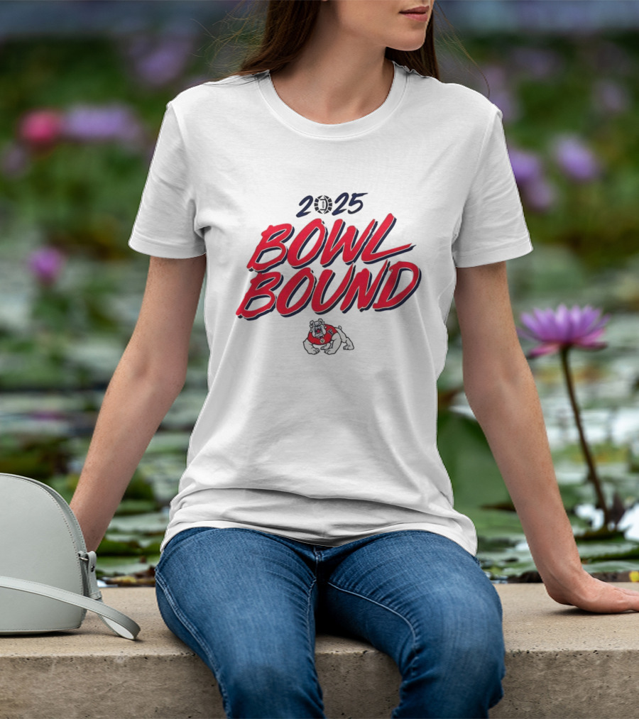 Fresno State Bulldogs 2025 Bowl Bound Football Team Spirit T-Shirt