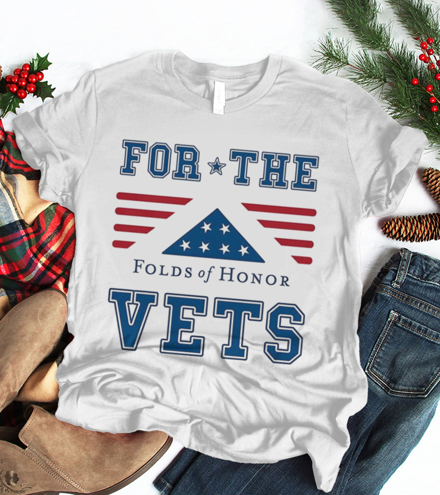 For The Vets Folds Of Honor Stars And Stripes Tribute T-Shirt