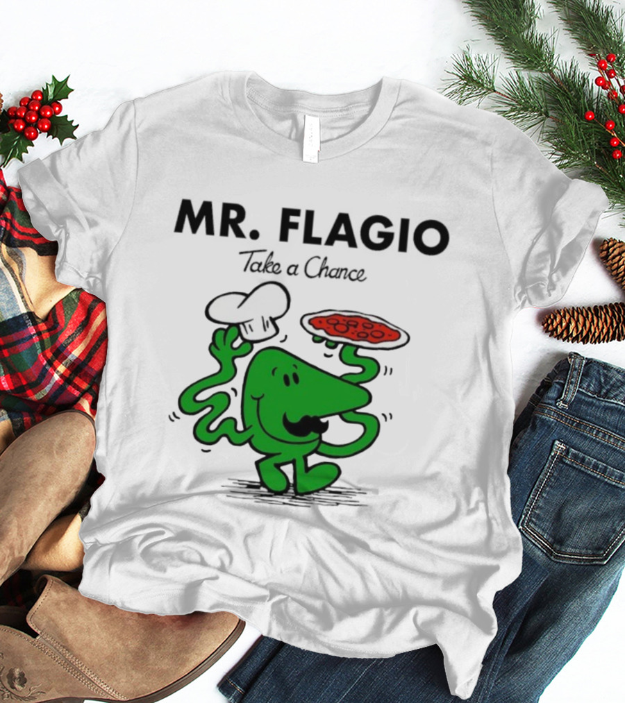 Mr. Flagio Take A Chance Chef Pizza T-Shirt