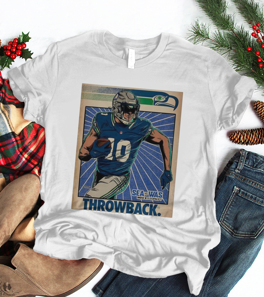 Seattle Seahawks Vs Washington Commanders Nov 2 Throwback NFL 2025 T-Shirt