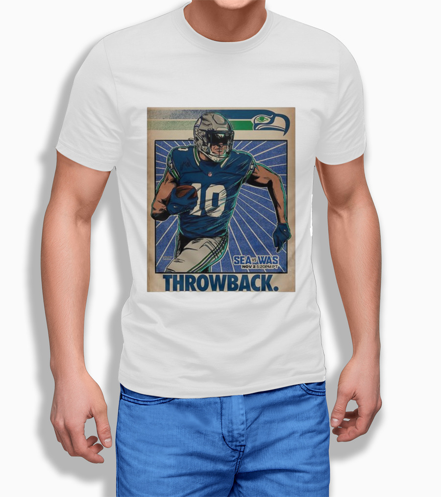 Seattle Seahawks Vs Washington Commanders Nov 2 Throwback NFL 2025 T-Shirt