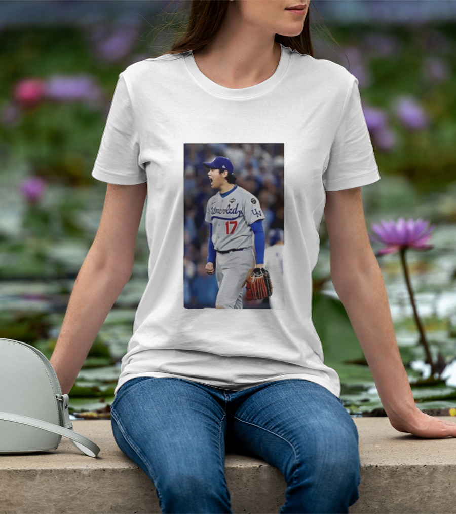Shohei Ohtani Uncoded LA Player Number 17 T-Shirt