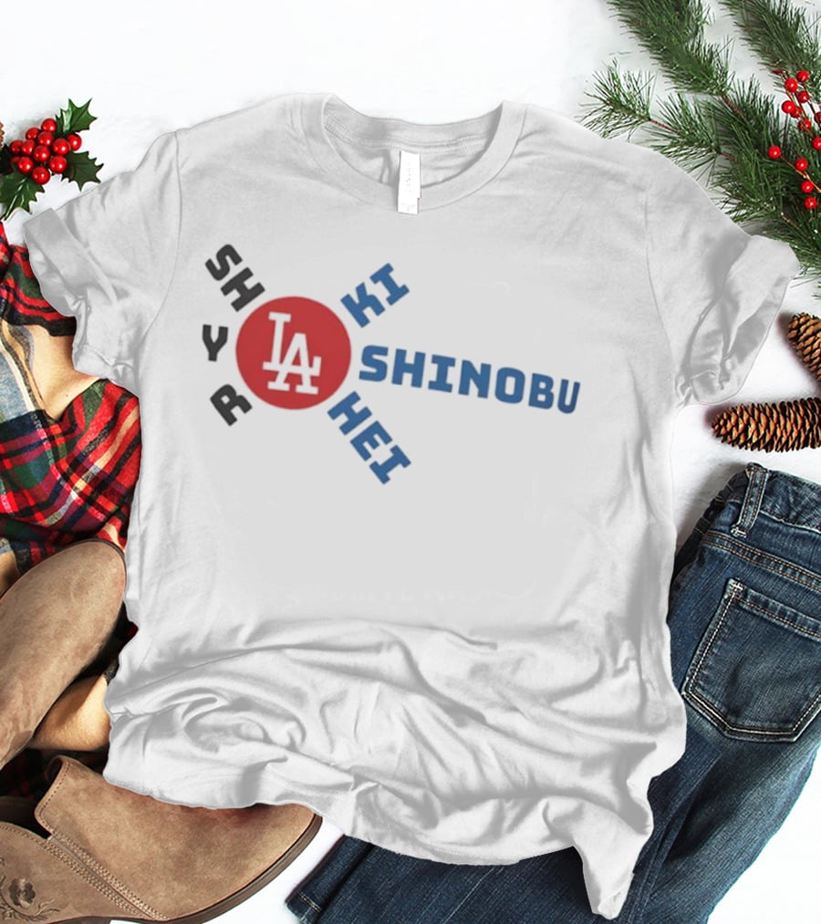 Shohei Roki Shinobu Hei LA Japan Baseball T-Shirt