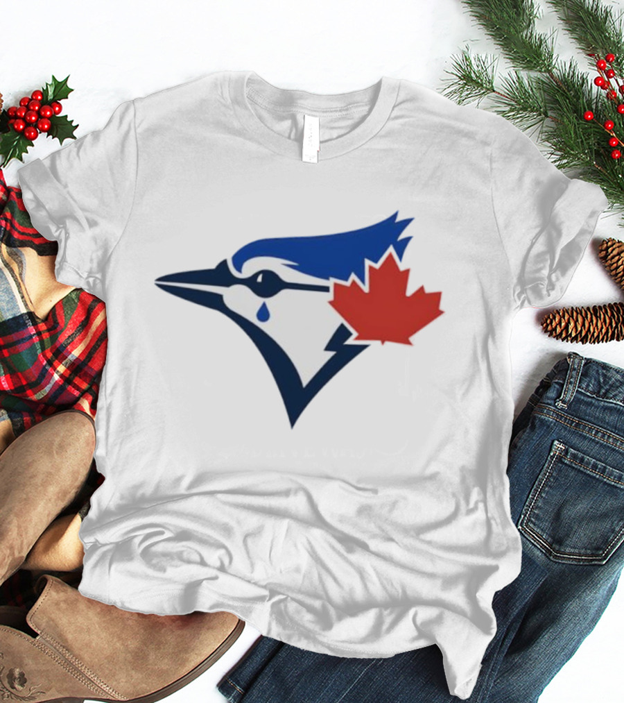 Toronto Blue Jays Maple Leaf Logo With Tear Drop T-Shirt