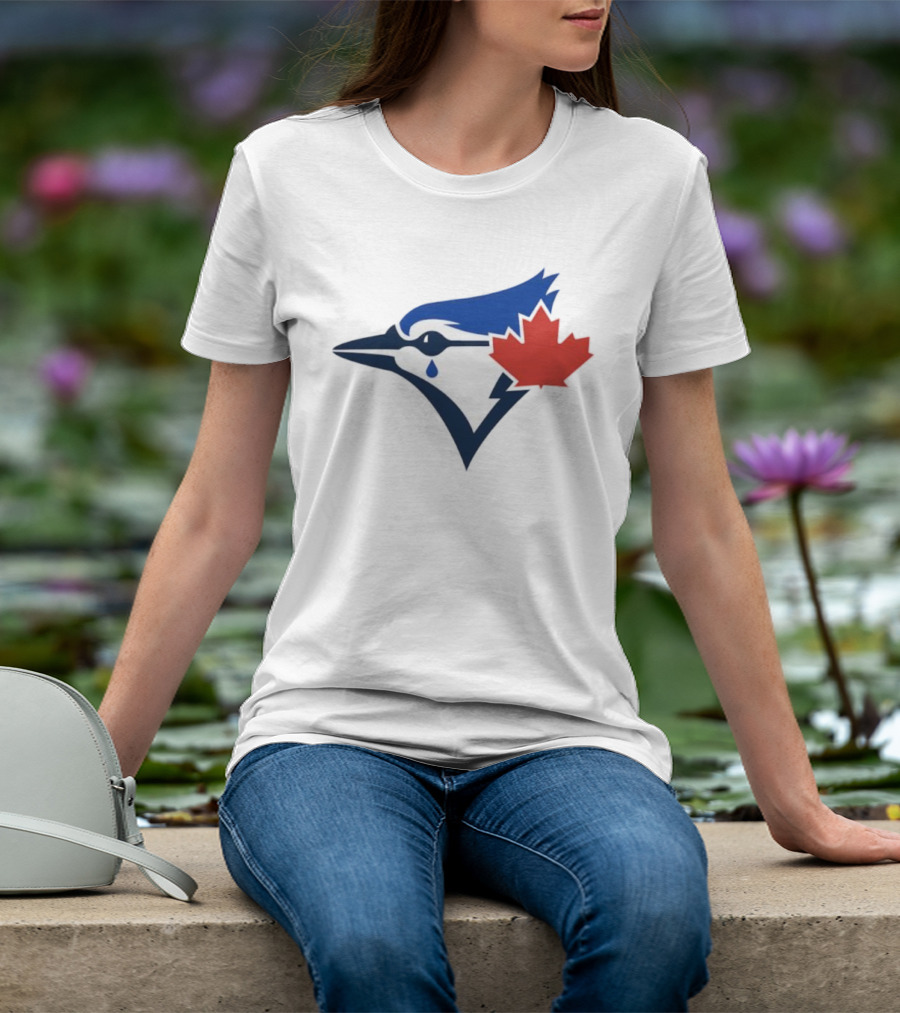 Toronto Blue Jays Maple Leaf Logo With Tear Drop T-Shirt