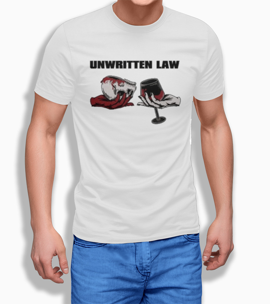 Unwritten Law Beggars Skull And Wine Glass Graphic T-Shirt