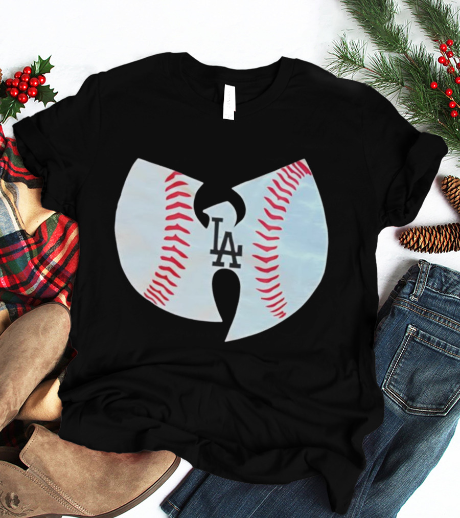 Los Angeles Dodgers Wu Tang Clan Baseball Collaboration T-Shirt