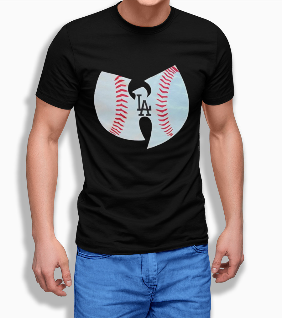 Los Angeles Dodgers Wu Tang Clan Baseball Collaboration T-Shirt