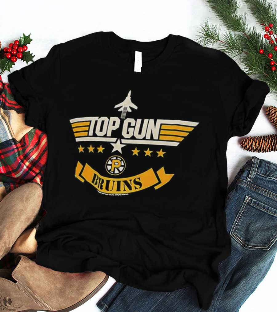 Top Gun Providence Bruins Stars Banner T-Shirt