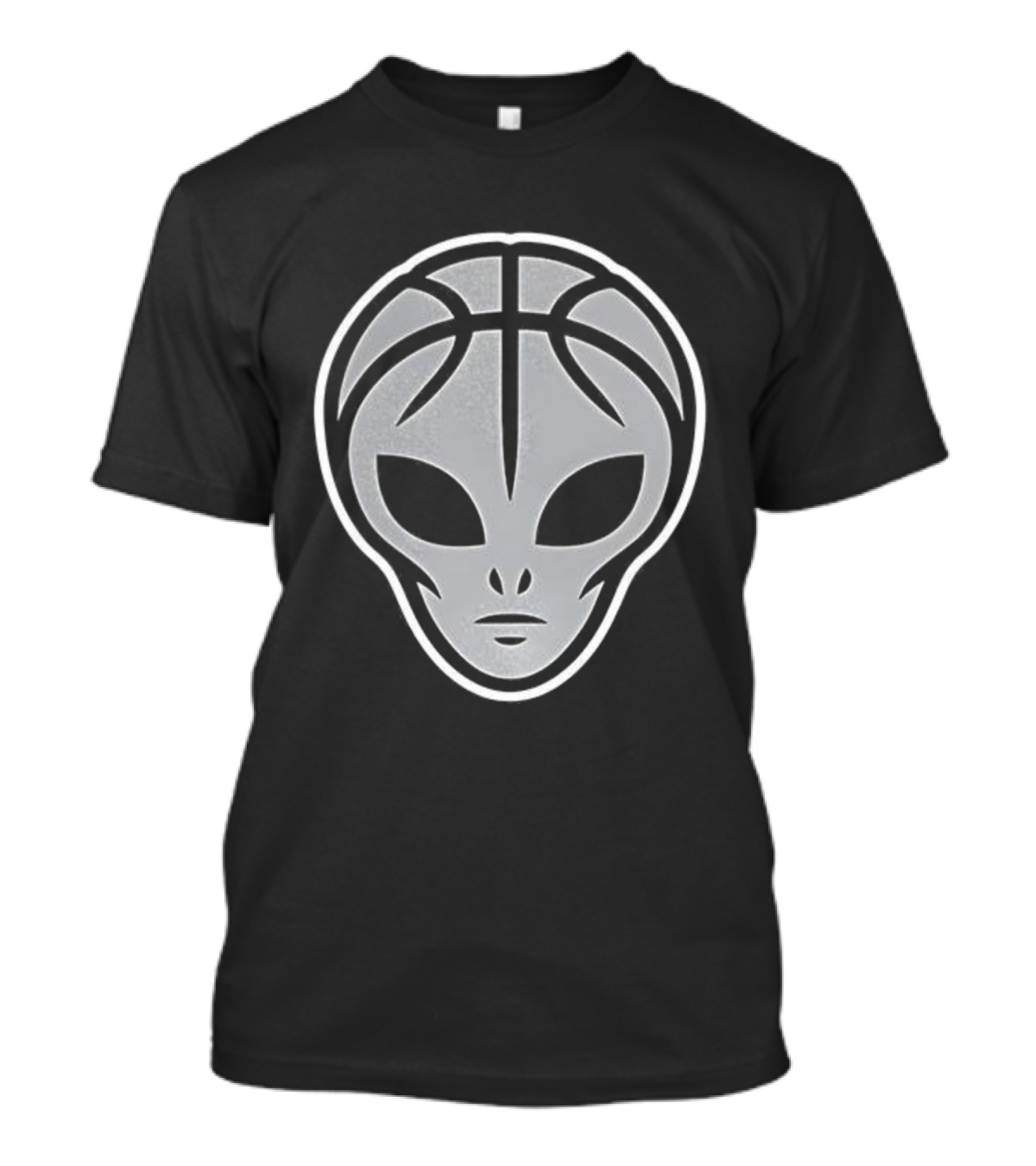 San Antonio Spurs Basketball Alien Head Logo T-Shirt