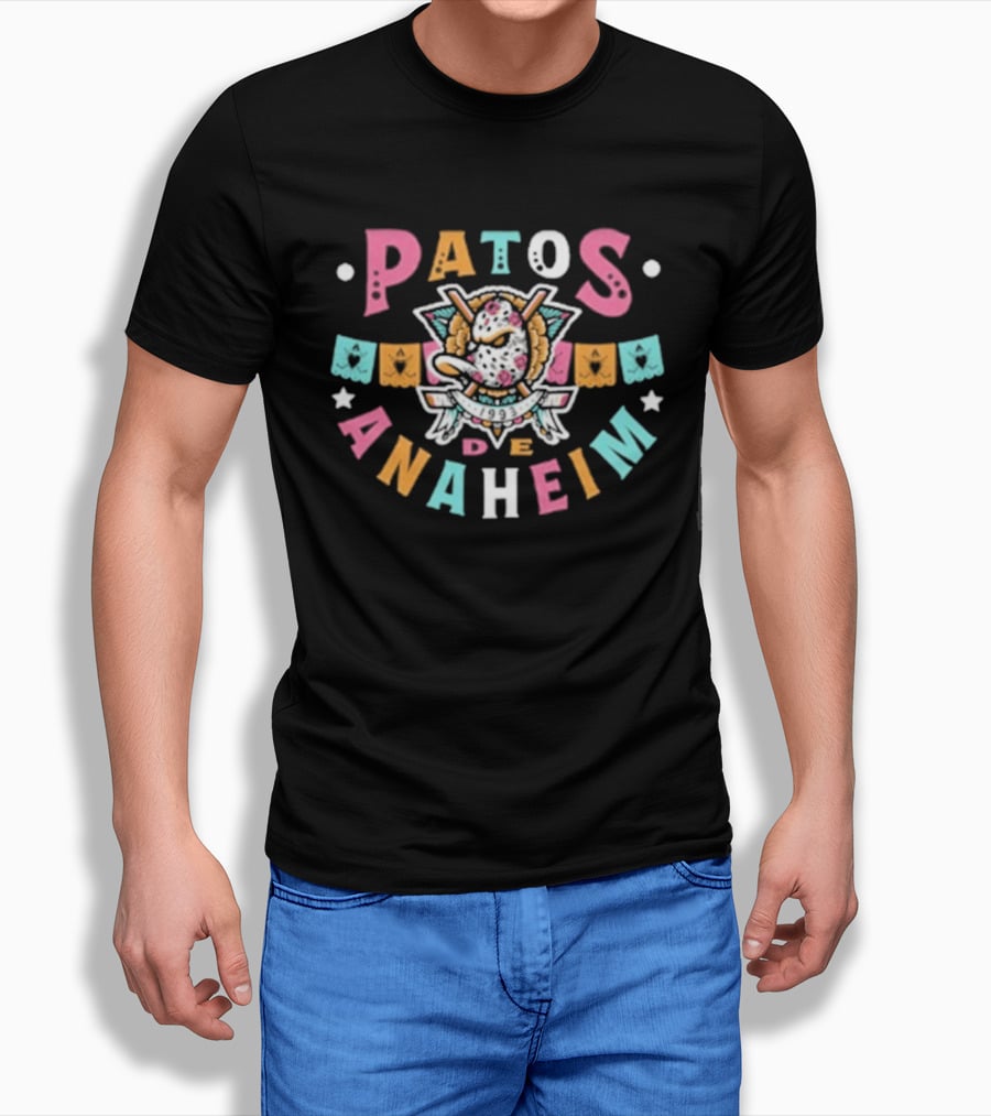 Patos De Anaheim Papel Picado Style T-Shirt