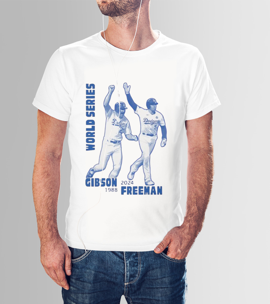 World Series Dodgers Gibson 1988 Freeman 2024 T-Shirt