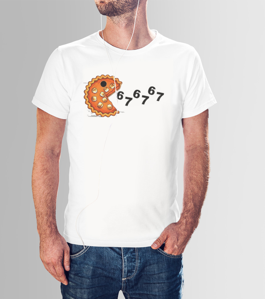 Pacman Pumpkin Pie Eating Ghosts Happy Fall Meme 67 T-Shirt