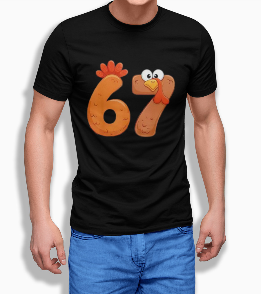 67 Thanksgiving Turkey Cool Fall Farm Fun T-Shirt