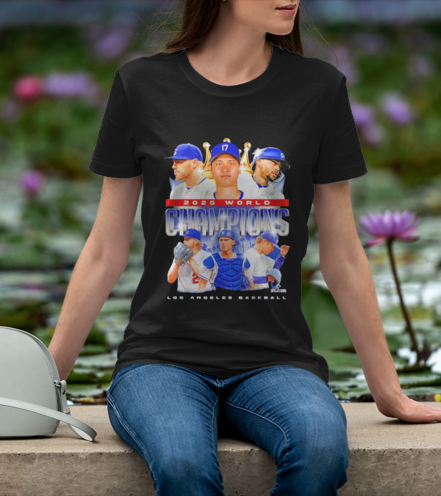 2025 World Champions Los Angeles Baseball Series T-Shirt